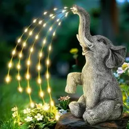 Produktbild: GIGALUMI Upgraded Elefantenstatue Gartendekoration True Bewässerungselefant Figur, Muttertagsgeschenk, Geschenke für Frauen, Geburtstagsgeschenke für Frauen, Elefanten Dekoration für Terrasse