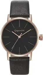 Produktbild: Gigandet Damen-Armbanduhr Quarzwerk Analog mit Lederarmband G43-018