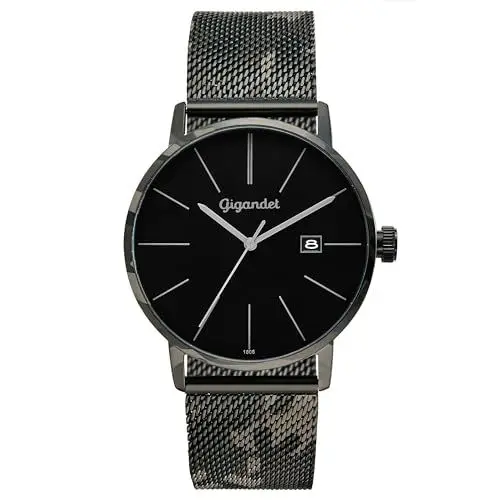 Produktbild: Gigandet Herren Analog Japanisches Quarzwerk Uhr mit Edelstahl Armband 14VNAG42NE/017