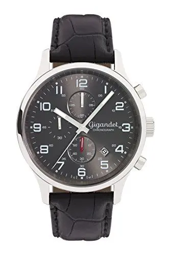 Produktbild: Gigandet Herren Uhr Chronograph Quarz mit Leder Armband G51-001