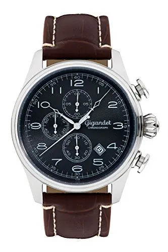 Produktbild: Gigandet Herrenuhr Chronograph Analog Quarz Leder braun G41-001