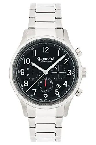 Produktbild: Gigandet Herrenuhr Chronograph Quarz Analog mit Edelstahlarmband G50-003