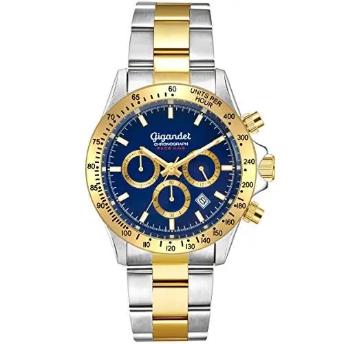 Produktbild: Gigandet Race King Herren Armbanduhr Quarz mit Edelstahlarmband G33-004