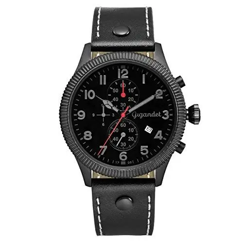 Produktbild: Gigandet Red Baron V Herren Armbanduhr Edelstahl Schwarz Datum G34-003