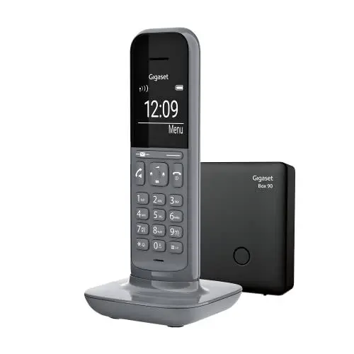 Produktbild: Gigaset C575A Duo - 2 Schnurlose DECT-Telefone mit Anrufbeantworter - großes Farbdisplay mit aktueller Benutzeroberfläche - Adressbuch - Jumbo-Modus und Anrufschutz, schwarz (Deutsche Version)