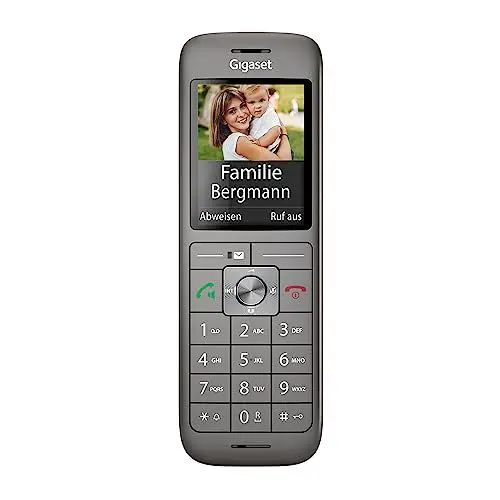 Produktbild: Gigaset CL660HX - design DECT-Mobilteil mit Ladeschale - Fritzbox-kompatibel - hochwertiges Schnurloses Telefon für Router und DECT-Basis, anthrazit-metallic (Deutsche Version) (Ohne Basis)