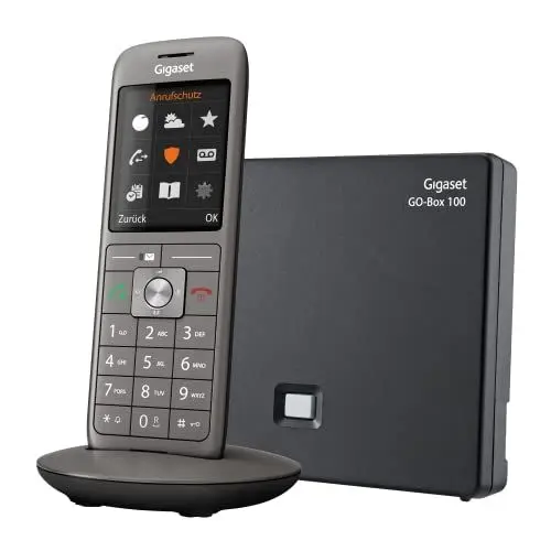Produktbild: Gigaset CL690A SCB - Schnurloses DECT-Telefon mit Anrufbeantworter - intelligenter Schutz vor unerwünschten Anrufen - großes Farbdisplay - extragroßes Telefonbuch für 400 Kontakte,metall-anthrazit