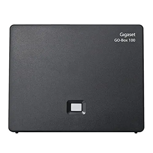 Produktbild: Gigaset GO Box 100 DECT Basisstation - Verbindung analog über TAE-Anschluss oder per LAN-Kabel an Ihrem Router - kompatibel mit 6 Gigaset Mobilteilen, schwarz
