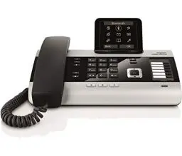 Produktbild: Gigaset DX800A Schnurgebundenes All-In-One DECT-Telefon mit großem Farbdisplay, ISDN-Anschluss für 6 Geräte, VoIP-Funktion, Bluetooth, 1000 Kontakte, brillante Audioqualität, titanium