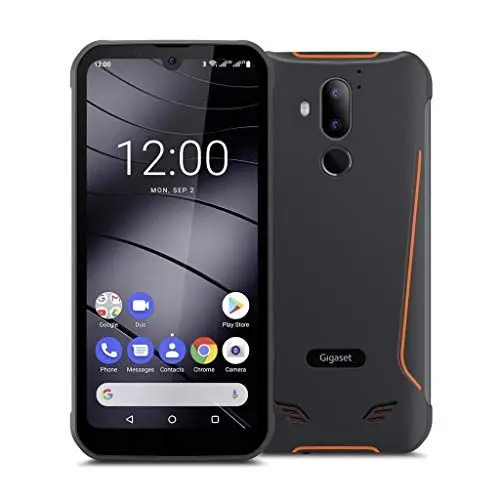 Produktbild: Gigaset GX290 Outdoor Smartphone ohne Vertrag - 6,1 Zoll V-Notch HD+ Display - wasserdicht, staubdicht, stoßfest und mit Gesichtserkennung Dual SIM - 32GB und 3GB RAM - Android 10, titanium grey