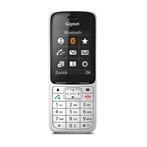 Produktbild: Gigaset SL450HX - DECT-Mobilteil mit Ladeschale - hochwertiges Schnurloses Telefon für Router und DECT-Basis - Bluetooth 2,0 - brillantes Farbdisplay - großes Adressbuch - EU-Version, silber