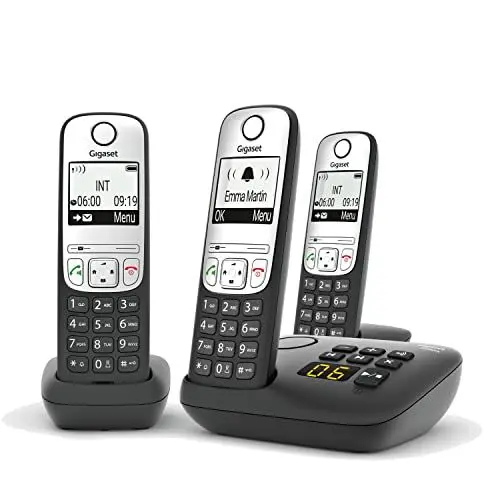 Produktbild: Gigaset A690 A Trio schwarz Anrufbeantworter Telefonbuch Freisprecheinrichtung DECT Schnurlos Sonstige