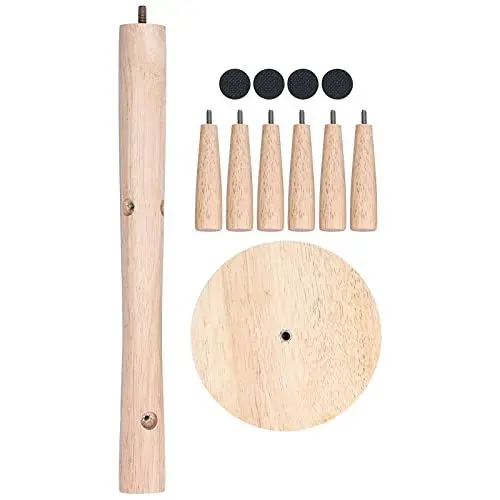 Produktbild: Gigicial Kaffeetassenhalter aus Holz, rustikaler Kaffeetassenhalter aus Holz für die Theke, Bauernhaus-Tassenbaumständer, rutschfestes Tassenregal für die Aufbewahrung und