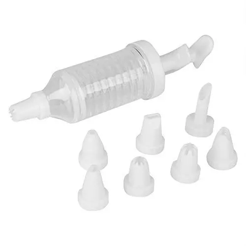 Produktbild: Gigicial Kuchen-Dekorationsset, 8-teiliges Set Cupcake-Spritze, Kuchenstift, Dessert-Dekorationsspritze, Zylinder-Dekorationsset