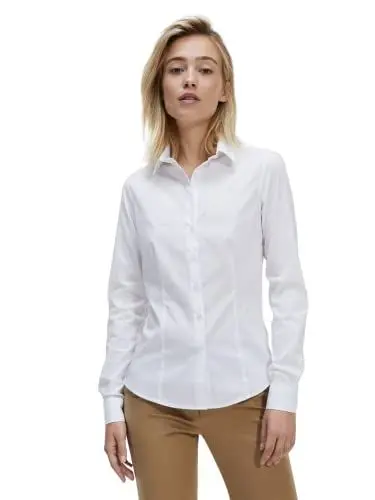 Produktbild: Gilby Park Madison Slim Fit - Damenbluse, Weiß, Gr. L