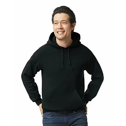 Produktbild: Gildan Herren Kapuzensweatshirt aus Fleece, Stil G18500 T-Shirt, Schwarz, M