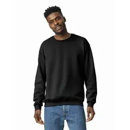 Produktbild: Gildan Herren Sweatshirt aus Fleece mit Rundhalsausschnitt, Stil G18000 T-Shirt, Schwarz, XXL