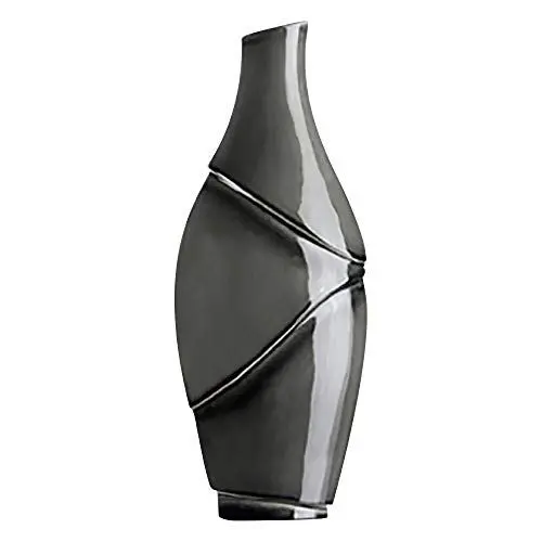 Produktbild: Gilde Handwerk Deko Vase 'Borde', 42 cm, anthrazit