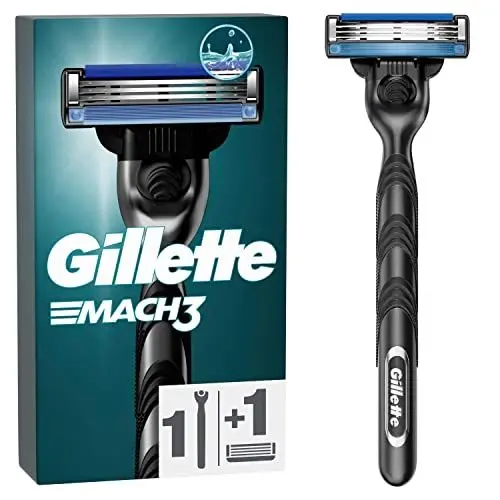 Produktbild: Gillette Mach3 Nassrasierer Herren, Rasierer + 1 Rasierklinge mit 3-fach Klinge