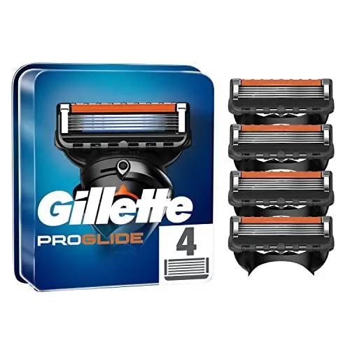 Produktbild: Gillette ProGlide Rasierklingen-Nachfüllpackungen für Herren, 4 Stück, mit 5 Anti-Reibungs-Klingen für eine gründliche, langanhaltende Rasur