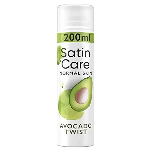 Produktbild: Gillette Satin Care Intimpflege Rasiergel Damen (200 ml), Avocado Twist, Geschenk für Frauen