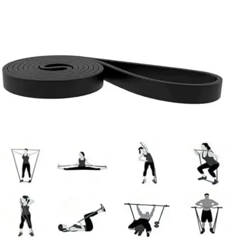 Produktbild: GIMIRO Fitnessbänder, Resistance Bands of 6 Strength Levels, Pull Up Traning Band, Trainingsbänder für Yoga, Pilates, Physiotherapie, Krafttraining für Männer und Frauen (Black)