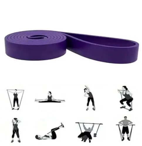 Produktbild: GIMIRO Fitnessbänder, Resistance Bands of 6 Strength Levels, Pull Up Traning Band, Trainingsbänder für Yoga, Pilates, Physiotherapie, Krafttraining für Männer und Frauen (Purple)