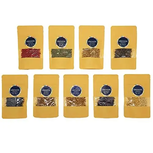 Produktbild: GIN BOTANICALS Masters Collection 8 Gin-Gewürze und Hibiskusblüten für die verfeinerung von Gin und Gin-Tonic