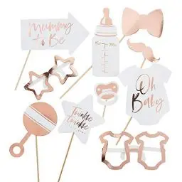 Produktbild: Ginger Ray 10 Pack Rose Gold Foiled Baby Twinkle, Einzelbett, One size