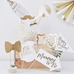 Produktbild: Ginger Ray „Perfekt für eine Babyparty“ Foto-Requisiten, Alternatives Spielzubehör, Gold-Folie