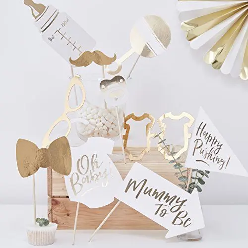 Produktbild: Ginger Ray „Perfekt für eine Babyparty“ Foto-Requisiten, Alternatives Spielzubehör, Gold-Folie
