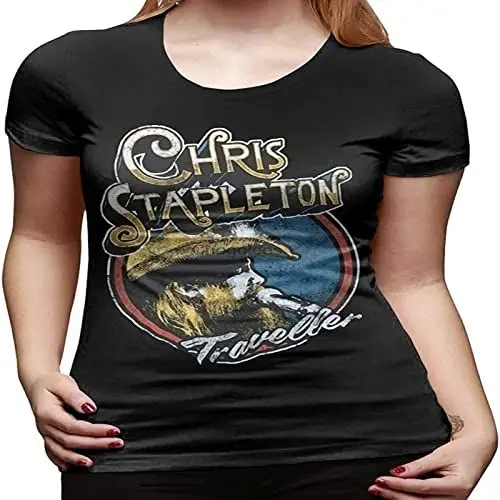 Produktbild: Gingerdhallberg Chris Stapleton T Shirt Womens Short Sleeve Tee Shirts Size 3XL