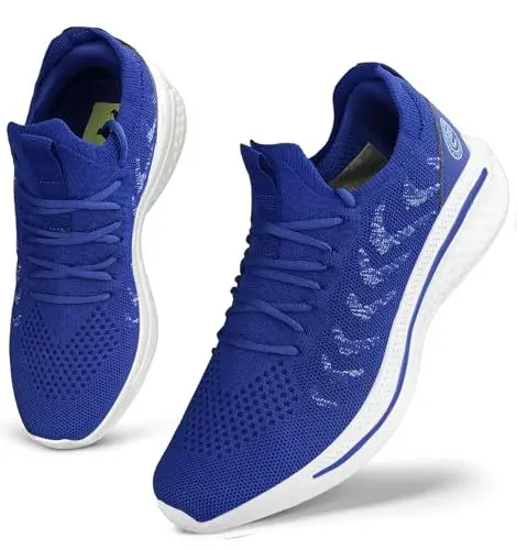 Produktbild: Giniros Laufschuhe Sportschuhe Turnschuhe Damen Schuhe Sneaker Running Tennis Walkingschuhe Straßenlaufschuhe Fitness Jogging Leichte Atmungsaktiv rutschfeste Freizeitschuhe Outdoor Gym Blau 41EU