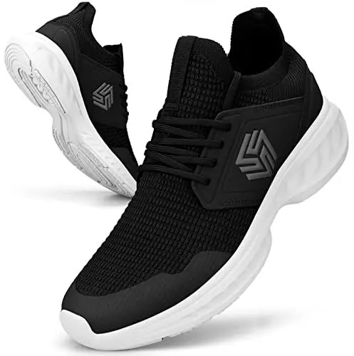Produktbild: Giniros Sneaker Herren Schuhe Sportschuhe Laufschuhe Turnschuhe Running Tennis Freizeit Straßenlaufschuhe Fashion Leichtgewichts Atmungsaktiv Walkingschuhe Outdoor Fitness Gym Jogging Hallenschuhe