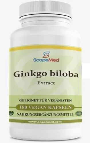 Produktbild: Ginkgo biloba Extract - 6000mg equivalent - 6 months package - Vegan