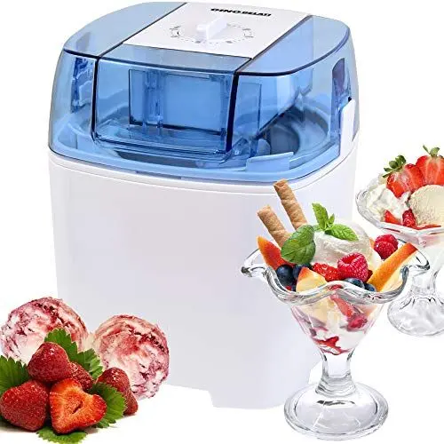 Produktbild: Gino Gelati IC-30W-A 4in1 Eismaschine, Frozen Jogurt-Milchshake Maschine Flaschenkühler