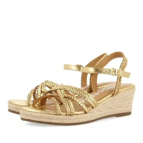 Produktbild: GIOSEPPO Damen Lelant Espadrilles, Dunkles Gold, 39 EU