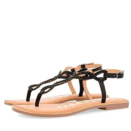 Produktbild: Gioseppo Damen Fyffe Peeptoe Sandalen, Schwarz (Negro Negro), 39 EU