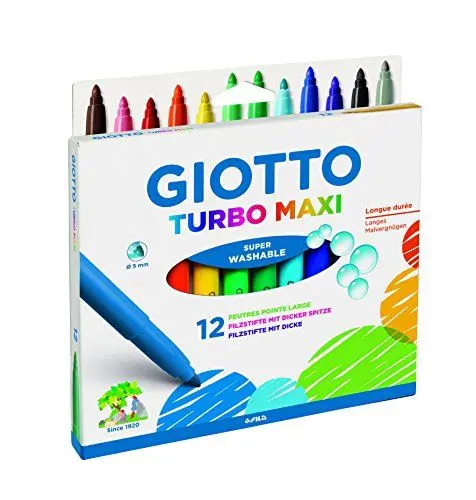 Produktbild: GIOTTO 0764 00 Turbo Maxi Fasermaler, Mehrfarbig