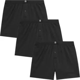 Produktbild: Giovici Boxershorts Herren weit, lockere Passform, superweiche Jersey Baumwolle, mit Knopfschlitz, Männer Unterhosen ohne Etikett, atmungsaktive Unterwäsche für Herren, Multipack