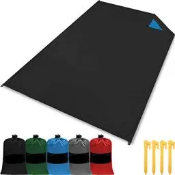Produktbild: gipfelsport Picknickdecke - Outdoor Picknick Decke I Stranddecke, wasserdicht, waschbar, sandfrei I 200x140cm groß I schwarz
