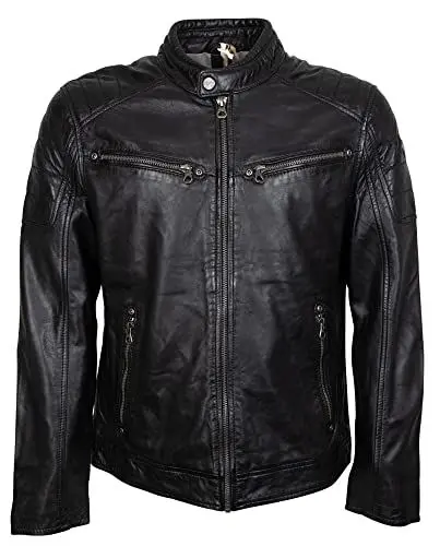 Produktbild: Gipsy Herren GBDerry LAORV Leather Jacket, bio black,