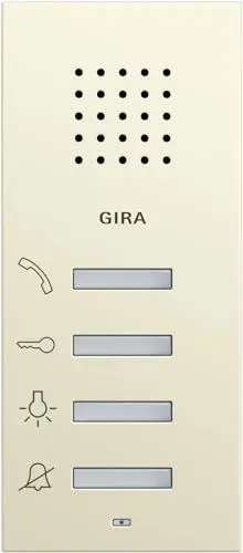 Produktbild: Gira 125001 Wohnungsstation AP System 55 cremeweiß glänzend