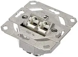 Produktbild: Gira 245200 Netzwerkdose 2-fach Cat.6A IEEE 802.3an Unterputz Einsatz