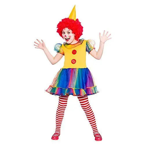 Produktbild: Girls Little Clown Fancy Dress Up Party Costume Halloween Child