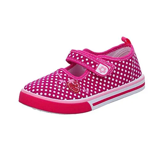 Produktbild: GIRLZ ONLY H0004 Mädchen Leinen Slipper/Kletthalbschuh, Größe 24
