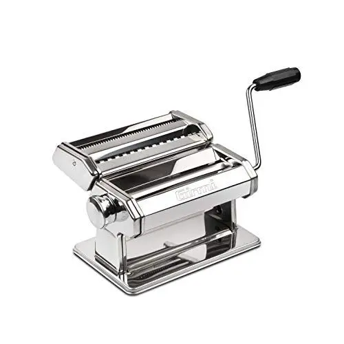 Produktbild: Girmi IM90 Nudelmaschine, 9 Einstellungen, Aluminiumwalzen 15 cm, 3 Pastasorten, Edelstahlgehäuse