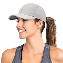 Produktbild: Gisdanchz Basecap Herren Damen Sport Cap Performance Baseball Caps für Damen Herren Laufkappe Laufen Tennis Golf Cap Uv-Schutz-Kappe Running Cap Herren Damen Sommer Cappy Männer Cap, Hellgrau