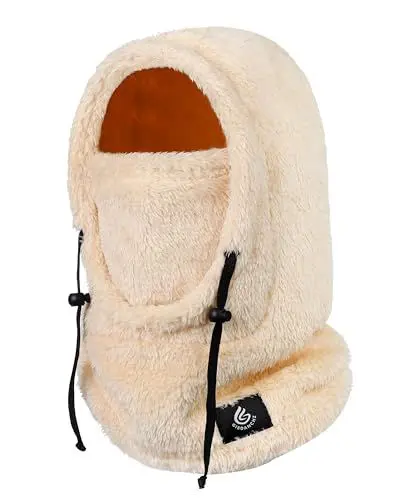 Produktbild: Gisdanchz Sturmhaube Damen Winter, Balaclava Damen Herren Sturmhaube Ski Maske, Skimaske Schalmütze Kapuzenschal Mützenschal Herren Kapuze Einzeln Schlupfmütze Ski Schal, Khaki