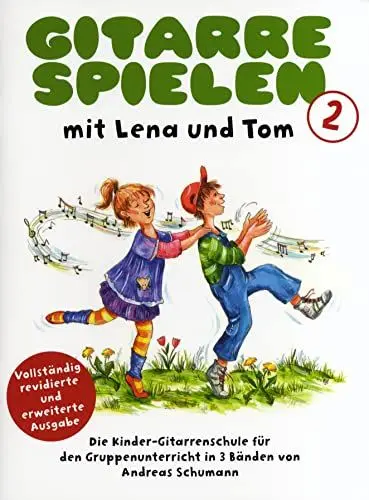 Produktbild: Gitarre Spielen mit Lena und Tom - Band 2: Lehrmaterial: Die Kinder-Gitarrenschule für den Gruppenunterricht in 3 Bänden